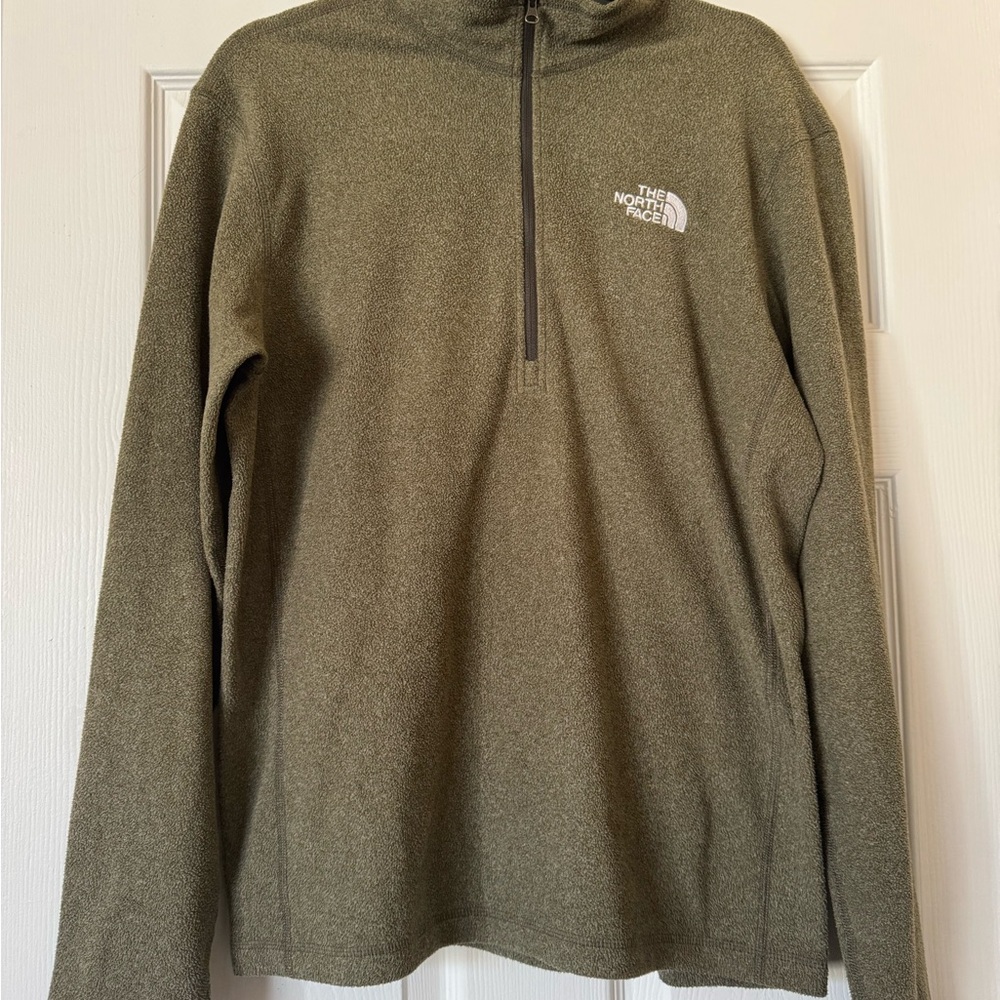 The North Face Men's Green Zip-Up Sweater